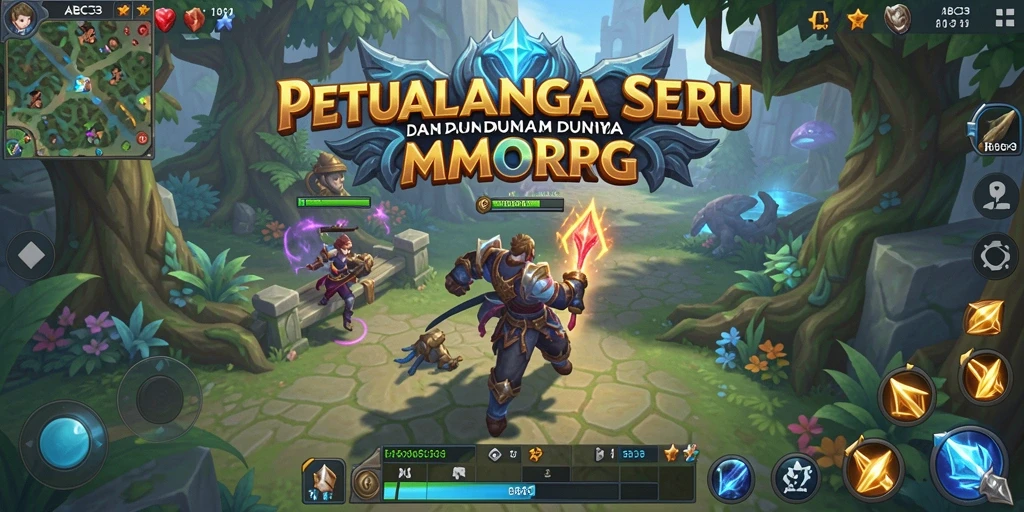 Gambaran menakjubkan gameplay seru di ABC33 MMORPG.
