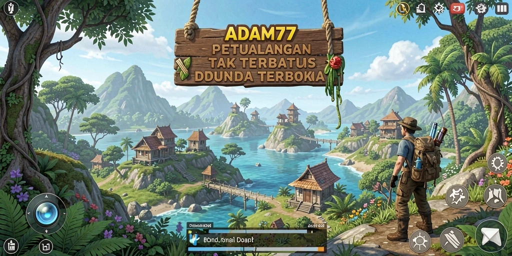 Tampilan gameplay ADAM77 yang menakjubkan di dunia Open World.