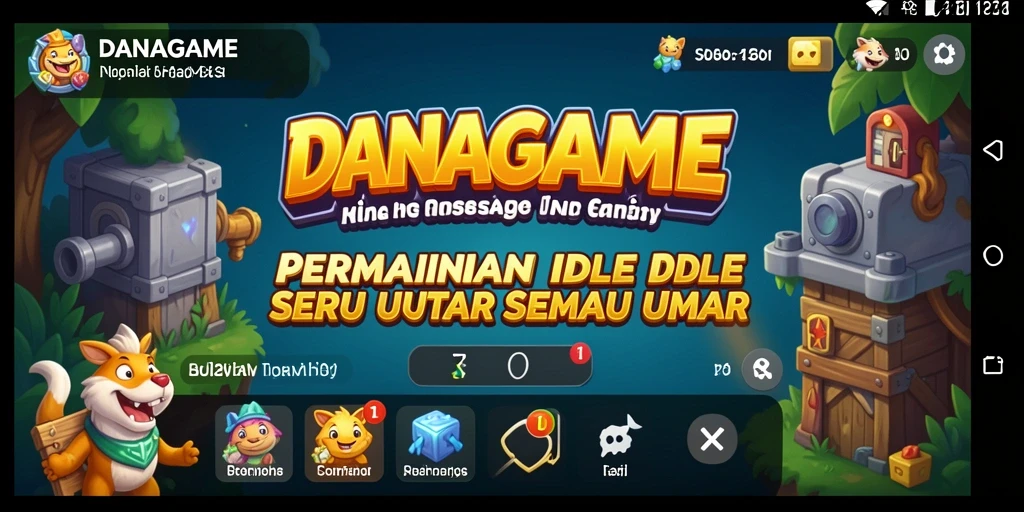 Screenshot gameplay <strong>DANAGAME</strong> yang menunjukkan aktivitas mengelola sumber daya.