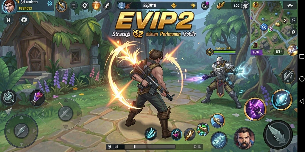 Tampilan gameplay EVIP2 yang dinamis dan strategi mendalam.