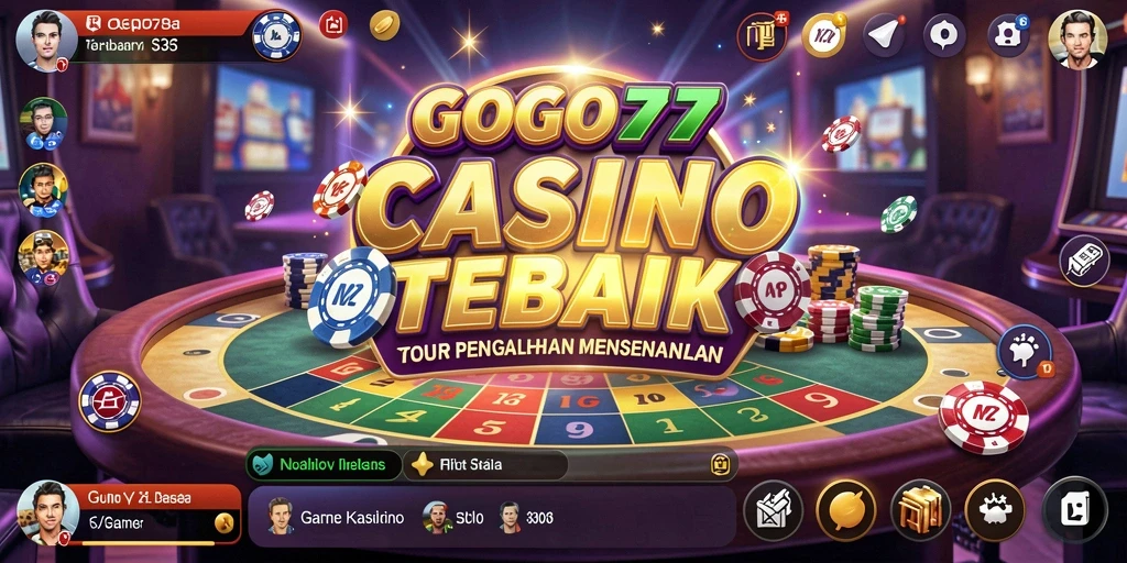 Tampilan gameplay Kasino yang mendebarkan di GOGO77.