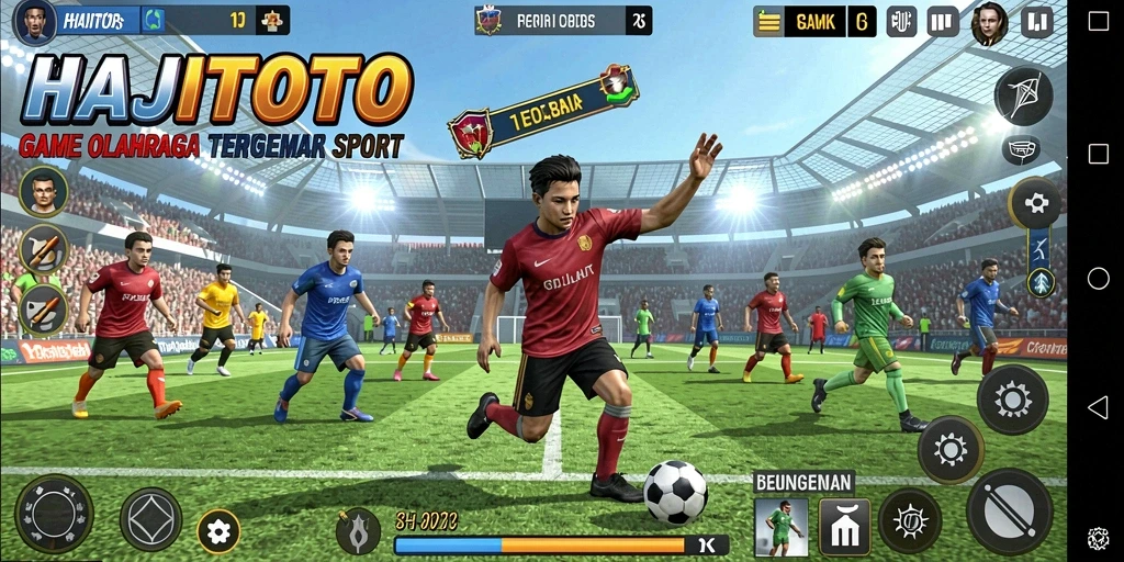 Tampilan seru dari gameplay <strong>HAJITOTO</strong> dengan aksi olahraga yang mendebarkan.