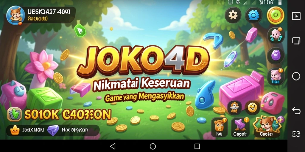 Tampilan gameplay menarik dari JOKO4D yang penuh warna.