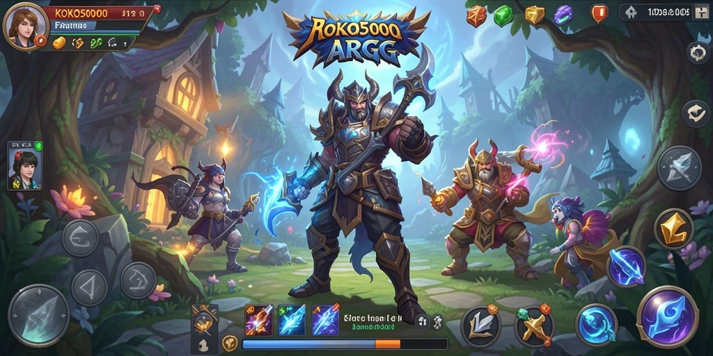 Tampilan gameplay seru KOKO5000 dalam dunia ARPG.