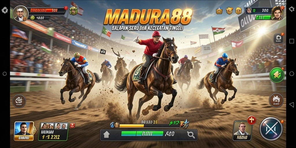 Tampilan gameplay seru dari balapan MADURA88.