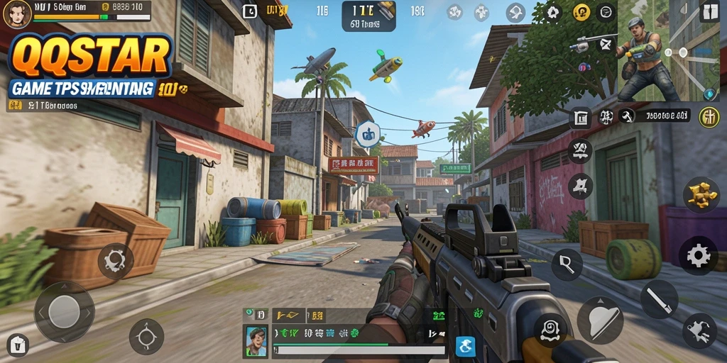 Screenshot yang menampilkan gameplay TPS yang intens dan mendebarkan.