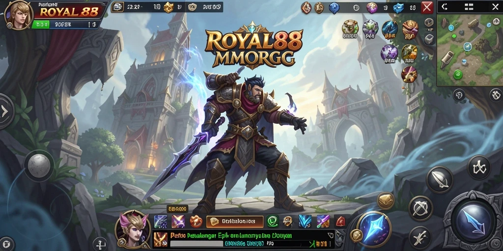Tampilan menakjubkan dari gameplay <strong>ROYAL88</strong> dengan pertempuran seru.