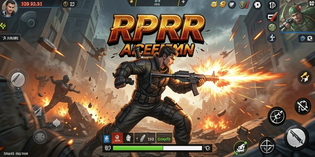 Screenshot menunjukkan momen aksi yang mendebarkan dalam RPRR.