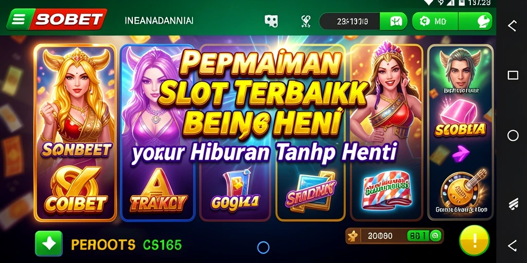 Screenshot SBOBET menunjukkan keragaman gameplay Slot yang menarik.