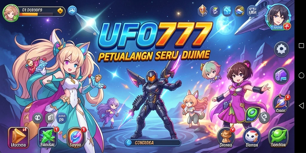 Tampilan gameplay seru dan karakter Anime yang menarik.