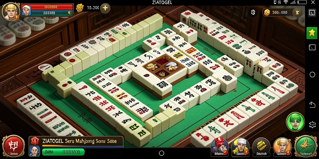 Tampilan menarik saat bermain Mahjong di ZIATOGEL.